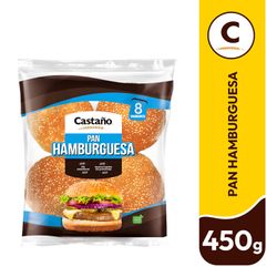 Pan Hamburguesa Castaño 8 un.