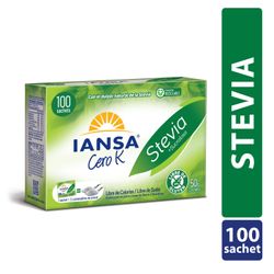 Endulzante Iansa Cero K Granulado Stevia Sucralosa 100 un.