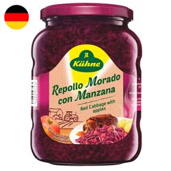 Repollo Morado Kühne con Manzanas en Frasco 650 g