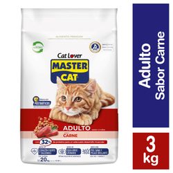 Alimento Gato Adulto Master Cat Carne y Leche 3 kg