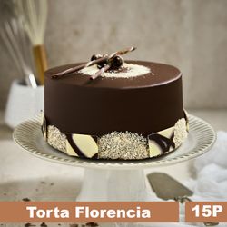 Torta Florencia: Panqueque, Crema Chocolate y Naranja 15 Porciones