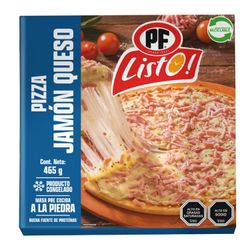 Pizza Listo Congelada Jamón Queso 465 g