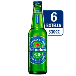 Pack 6 un. Cerveza Heineken Cero Lager Sin Alcohol 330 cc