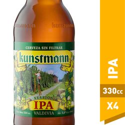 Pack 4 un. Cerveza Kunstmann Ipa 5.0° 330 cc