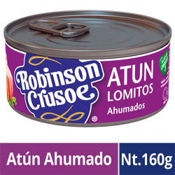 Atún Lomitos Ahumados 104 g drenado, 160 g neto