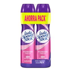 Desodorante Spray Lady Speed Stick 24/7 Powder Fresh 91 G 2 un.