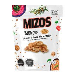Snack A Base de Papa Mizos Popped Lenteja Tomate Albahaca 98 g