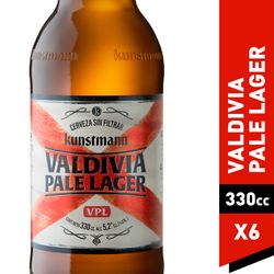 Pack 6 un. Cerveza Kunstmann Valdivia Pale Ale 5.2° 330 cc
