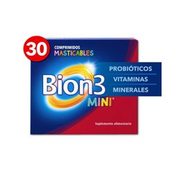 Mini Multivitamínico Bion3 con Probióticos 30 Comprimidos