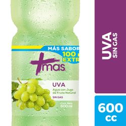 Agua Saborizada Mas Uva Sin Gas 600 ml