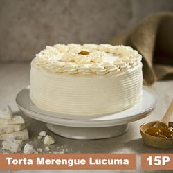 Torta Discos de Merengue Lúcuma 15 Porciones