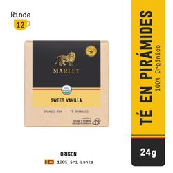 Té Negro Orgánico Marley Sweet Vainilla 12 Bolsitas