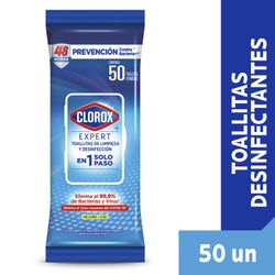 Toallitas Desinfectantes Clorox Expert Flowpack 50 un.