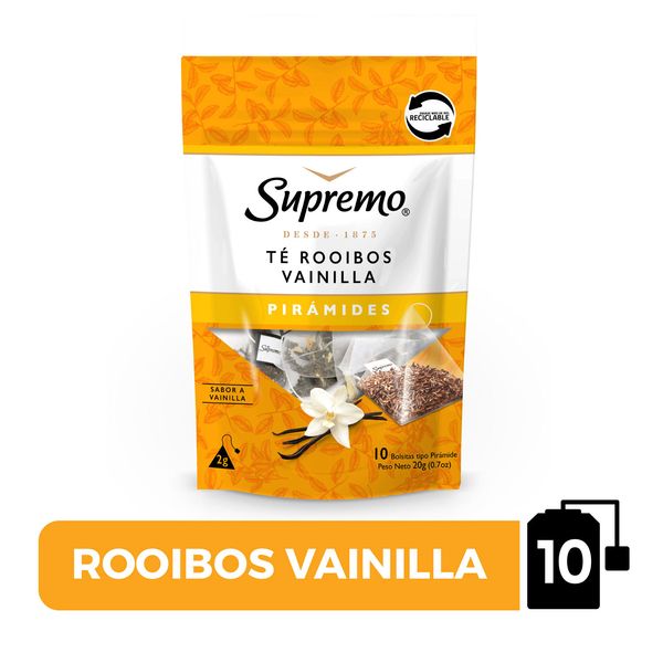 Supremo Té Pirámides Rooibos Vainilla