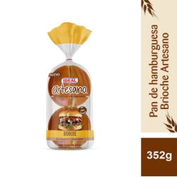 Pan Hamburguesa Ideal Artesano Brioche 352 g 4 un.