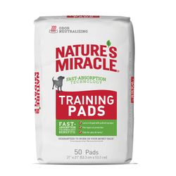 Sabanilla para Perros Training Pads Natures Miracle Sabanillas 53 x 53 cm 50 un.