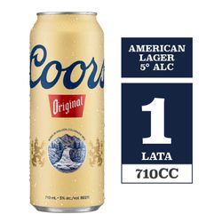 Cerveza Coors Lata 5°G 710 cc