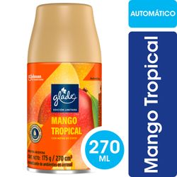 Desodorante Ambiental Glade Automático Repuesto Edición Limitada Mango Tropical 270 ml