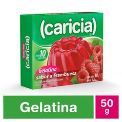 Gelatina Caricia Sabor Frambuesa 50 g