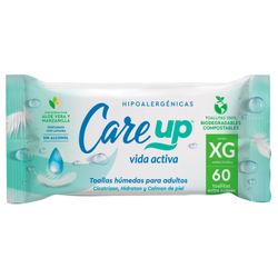 Toalla Húmeda Care Up Adulto Talla Xg 60 Un