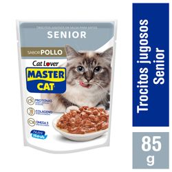 Trocitos Jugosos Master Cat Senior Sabor Pollo 85 g