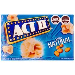 Popcorn Act Ii Natural para Microondas 91 G