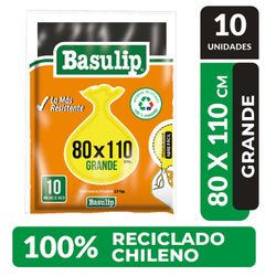 Bolsa de Basura Basulip 80 x 110 cm 10 un.
