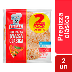 Pre Pizza Ideal Clásica 500 g 2 un.