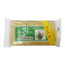 Jabón Barra Trianon Glicerina Aloe Vera 100 g 3 un.