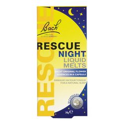 Cápsulas de Gel Bach Rescue Contra El Insomnio 28 un.