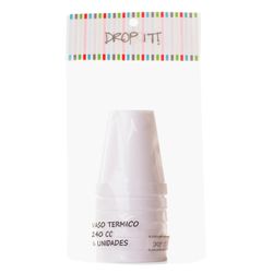 Vasos Térmicos Drop It! 240 cc 6 un.