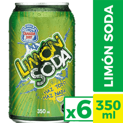 Pack 6 un. Bebida Limón Soda 350 cc