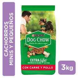 Alimento Perro Cachorro Dog Chow Razas Pequeñas 3 kg