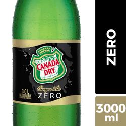 Bebida Canada Dry Ginger Ale Zero 3 L