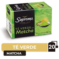 Té Supremo Verde Matcha 20 Bolsitas