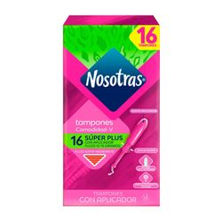 Tampones Súper Nosotras Plus con Aplicador 16 un.