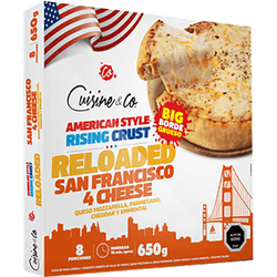Pizza Estilo Americana 4 Quesos Congelada 650 g
