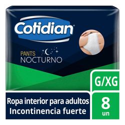 Pañales Adulto Pants Cotidian Nocturno Talla G/Xg 8 un.