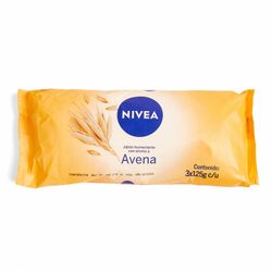 Flow Pack Nivea Jabón Avena 125 g 3 un.