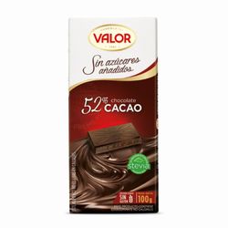 Chocolate Amargo Valor Sin Azúcar 52% Cacao 100 g