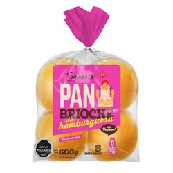Pan Hamburguesa Cuisine & Co Brioche 600 g 8 un.