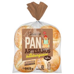 Pan de Hamburguesa Artesano Cuisine & Co 8 un.