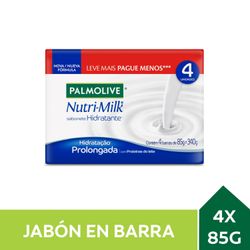 Pack 4 un. Jabón de Tocador Palmolive Nutri Milk Hidratación Prolongada 85 g