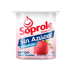 Yogurt Soprole Sin Azúcar Frutilla 120 g