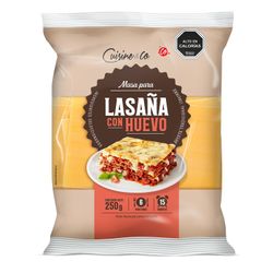 Masa para Lasaña Cuisine & Co con Huevo 250 g