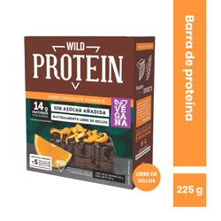 Barra Proteína Vegana Wild Protein Chocolate Naranja 5 un. 45 g, 225 g neto