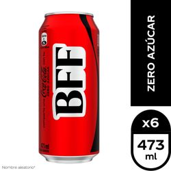 Pack 6 un. Bebida Coca-Cola Zero Lata 473 cc