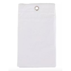 Pack 2 Forros de Cortina PVC Blanco y Transparente 180 x 180 cm