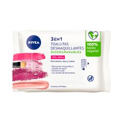 Toallitas Desmaquillantes Nivea Suaves Piel Sensible 25 un.