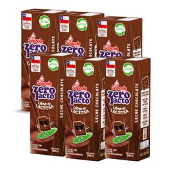 Pack 6 un. Leche Soprole Sin Lactosa Chocolate 200 ml